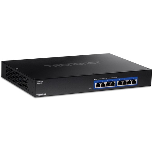 TRENDnet 8 Port 10G Switch, 8 X 10G RJ 45 Ports, 160Gbps Switching Capacity Rack Mountable, 10 Gigabit Network Connections, Lifetime Protection, Black, TEG S708 300/500