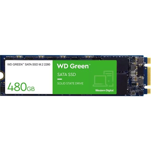 WD Green WDS480G3G0B 480 GB Solid State Drive   M.2 2280 Internal   SATA (SATA/600) 300/500