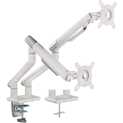 Amer Mounts HYDRA2A Desk Mount For Display Screen, Curved Screen Display, Monitor   Space Gray, Textured White 300/500