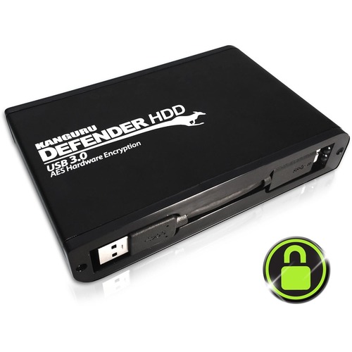 Defender HDD 35 AES 256 Bit Hardware Encrypted External Hard Drive 300/500