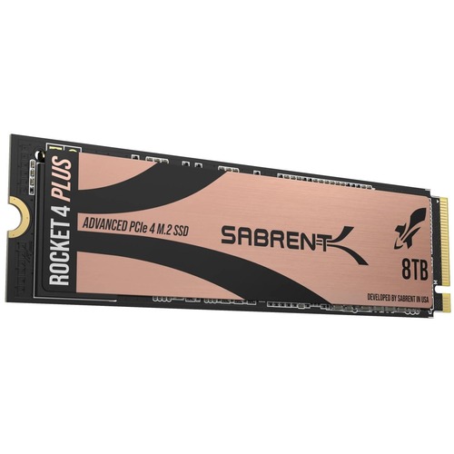 Sabrent Rocket 4 PLUS SB RKT4P 8TB 8 TB Solid State Drive   M.2 2280 Internal   PCI Express NVMe (PCI Express NVMe 4.0 X4) 300/500