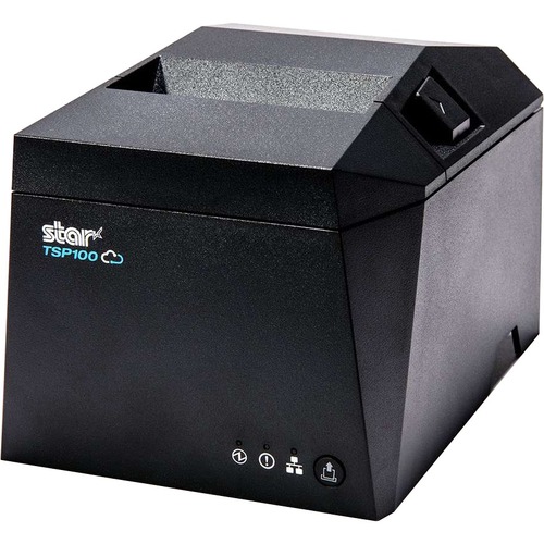 Star Micronics TSP143IVUW Thermal Receipt Printer   TSP100IV, Thermal, Cutter, WLAN, USB C, Ethernet (LAN), CloudPRNT, Gray, Ethernet And USB Cable, Int PS 300/500