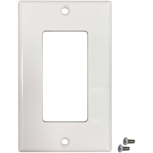 Tripp Lite By Eaton Safe IT Single Gang Antibacterial Wall Plate, Decora Style, Ivory, TAA 300/500