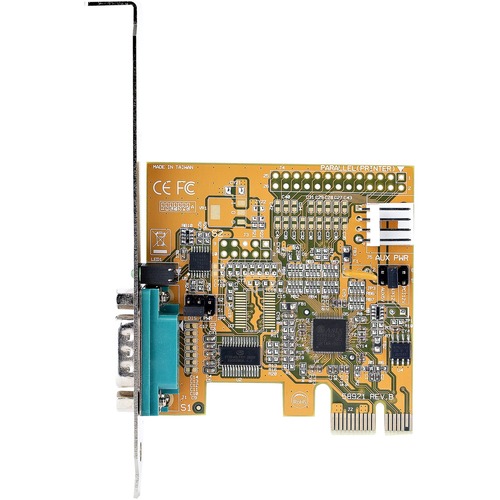 StarTech.com 1 Port PCI Express Serial Card, PCIe To RS232 (DB9) Serial Interface Card, 16C1050 UART, COM Retention, Low Profile, Win & Linux 300/500