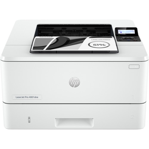 HP LaserJet Pro 4000 4001dne Wired Laser Printer   Fax/Printer   42 Ppm Mono Print   1200 X 1200 Dpi Print   Automatic Duplex Print   HP Smart App, Apple Airprint, Mopria Certified 300/500