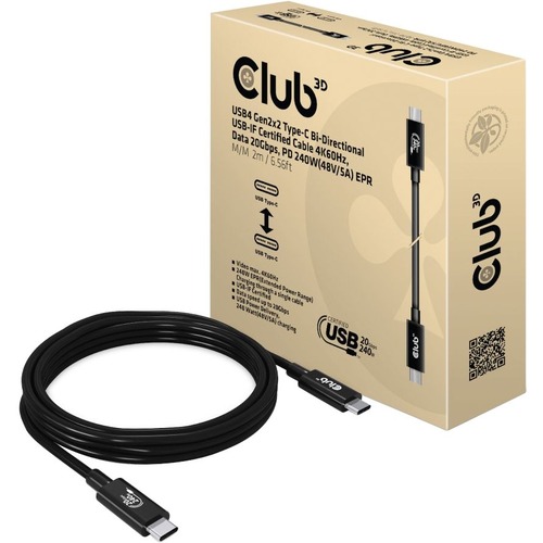 Club 3D USB C Video/Data Transfer Cable 300/500