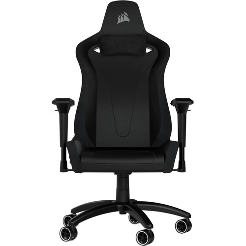 Corsair TC200 Gaming Chair   Plush Leatherette   Black/Black 300/500