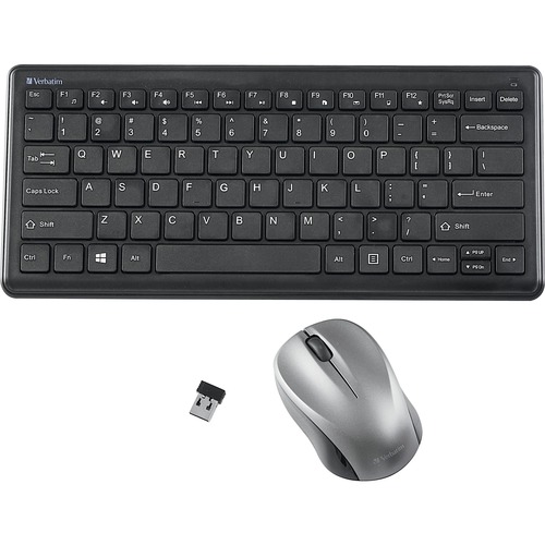Verbatim Silent Wireless Compact Keyboard And Mouse 300/500