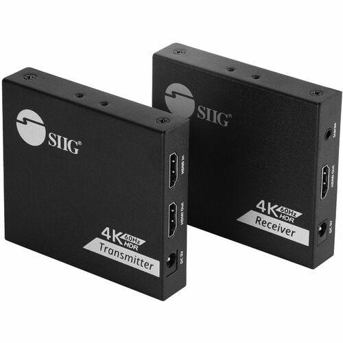 SIIG 4K 60Hz HDMI Over Cat6 Extender With Loopout & IR 300/500