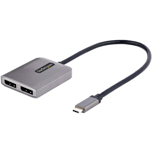 StarTech.com USB C To Dual DisplayPort 1.4 Adapter, USB Type C Multi Monitor MST Hub, Dual 5K 60Hz DP Display Extender / Splitter, Windows 300/500