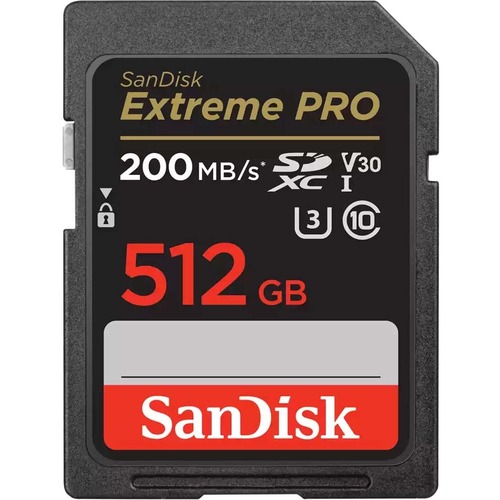 SanDisk Extreme PRO 512 GB Class 3/UHS I (U3) V30 SDXC 300/500