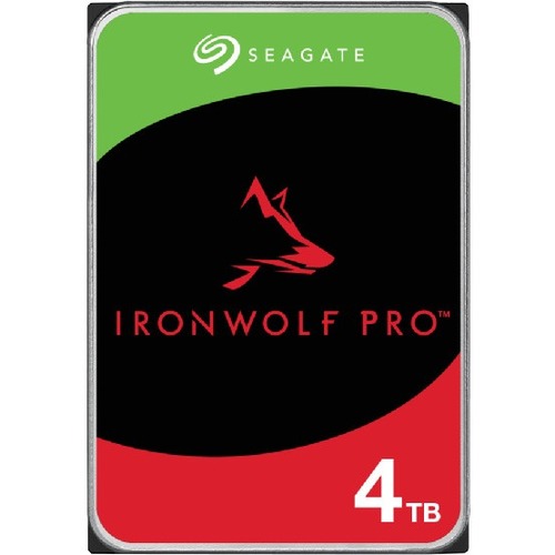 Seagate IronWolf Pro ST4000NT001 4 TB Hard Drive   3.5" Internal   SATA (SATA/600)   Conventional Magnetic Recording (CMR) Method 300/500