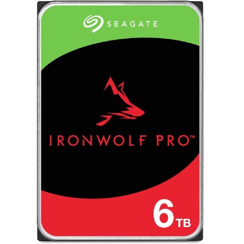 Seagate IronWolf Pro ST6000NT001 6 TB Hard Drive   3.5" Internal   SATA (SATA/600)   Conventional Magnetic Recording (CMR) Method 300/500
