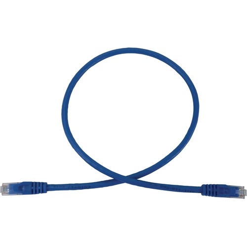 Eaton Tripp Lite Series Cat6a 10G Snagless Molded UTP Ethernet Cable (RJ45 M/M), PoE, Blue, 3 Ft. (0.9 M) 300/500