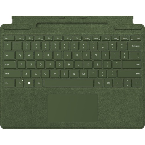 Microsoft Signature Keyboard/Cover Case Surface Pro 8, Surface Pro 9, Surface Pro X Tablet, Stylus   Forest Green 300/500