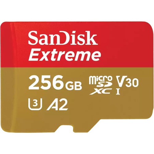SanDisk Extreme 256 GB Class 3/UHS I (U3) V30 MicroSDXC 300/500