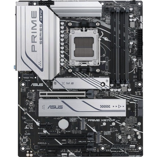 Asus Prime X670 P Desktop Motherboard   AMD X670 Chipset   Socket AM5   ATX 300/500