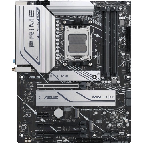 Asus Prime X670 P WIFI Desktop Motherboard   AMD X670 Chipset   Socket AM5   ATX 300/500