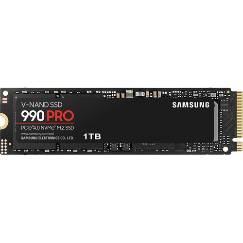 Samsung 990 PRO 1 TB Solid State Drive   M.2 2280 Internal   PCI Express NVMe (PCI Express NVMe 4.0 X4) 300/500