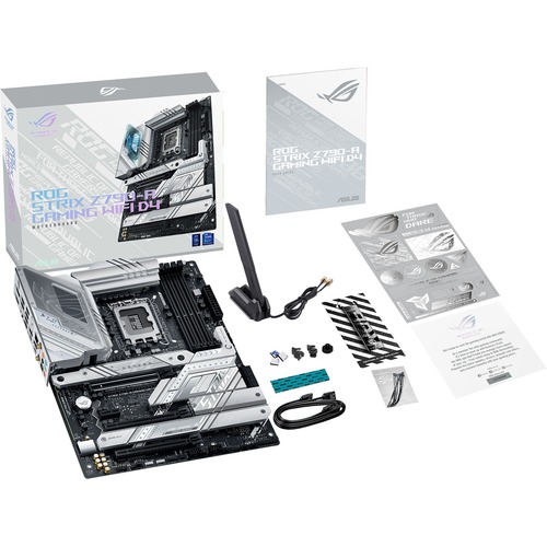 Asus Strix STRIX Z790 A GAMING WIFI D4 Gaming Desktop Motherboard   Intel Z790 Chipset   Socket LGA 1700   ATX 300/500