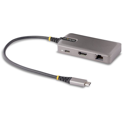 StarTech.com USB C Multiport Adapter, 4K60Hz HDMI, HDR, 2 Port 5Gbps USB Hub, 100W PD Pass Through, GbE, Mini Dock, Windows/macOS/ChromeOS 300/500