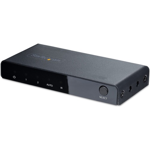 StarTech.com 2 Port 8K HDMI Switch, HDMI 2.1 Switcher 4K 120Hz/8K 60Hz UHD, HDR10+, HDMI Switch 2 In 1 Out, Auto/Manual Source Switching 300/500