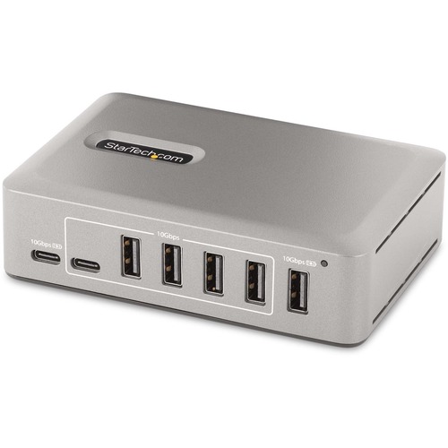 StarTech.com 10 Port USB C Hub, 8x USB A + 2x USB C, Self Powered W/ 65W Power Supply, USB 3.1 10Gbps Desktop/Laptop USB Hub W/ Charging 300/500