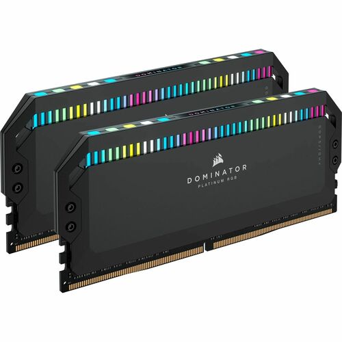 Corsair Dominator Platinum RGB 64GB (2x32GB) DDR5 DRAM 6400MT/s C32 Memory Kit   Black 300/500