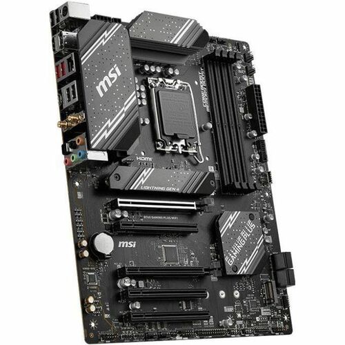 MSI B760 GAMING PLUS WIFI Gaming Desktop Motherboard   Intel B760 Chipset   Socket LGA 1700   ATX 300/500