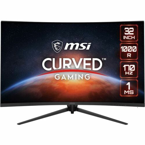MSI G321CQP E2 32" Class WQHD Curved Screen Gaming LCD Monitor   16:9 300/500