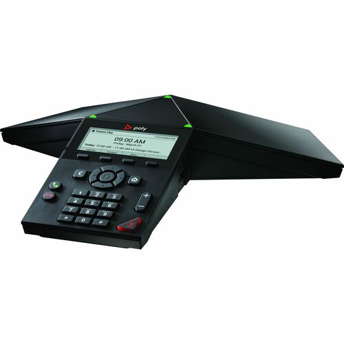 Poly Trio 8300 IP Conference Station   Corded/Cordless   Wi Fi, Bluetooth   Black   TAA Compliant 300/500