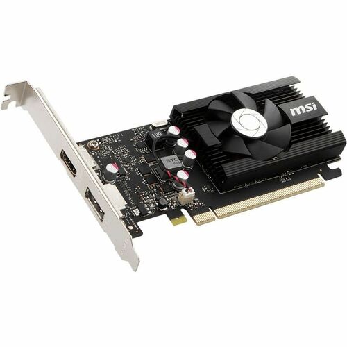 MSI NVIDIA GeForce GT 1030 Graphic Card   4 GB DDR4 SDRAM   Low Profile 300/500