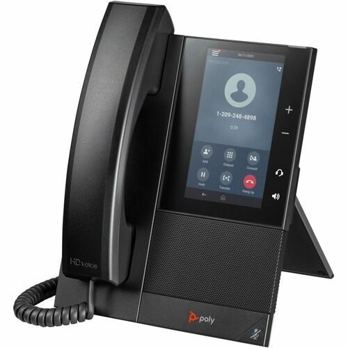 Poly CCX 505 IP Phone   Corded   Corded/Cordless   Bluetooth, Wi Fi   Desktop, Wall Mountable   Black 300/500