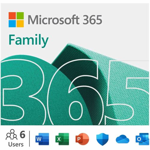 Microsoft 365 Family   Subscription License   Up To 6 People   1 Year 300/500