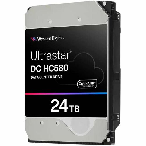 WD Ultrastar DC HC580 WUH722424ALE6L4 24 TB Hard Drive   3.5" Internal   SATA (SATA/600)   Conventional Magnetic Recording (CMR) Method 300/500