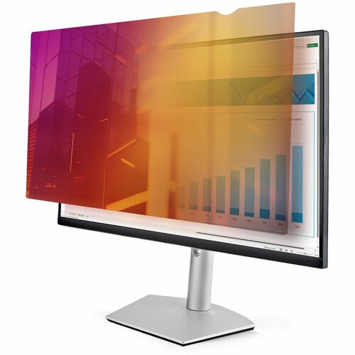 StarTech.com 24 Inch 16:9 Gold Monitor Privacy Screen, Reversible Filter W/Enhanced Privacy, Screen Protector/Shield, +/  30&deg; View Angle 300/500