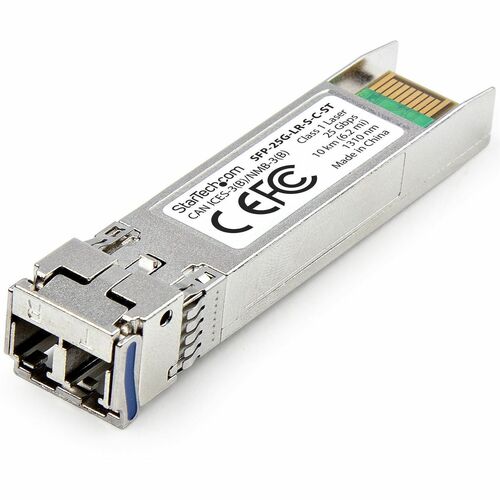 StarTech.com Cisco SFP 25G LR S Compatible SFP28 Module, 25Gb Single Mode Fiber (SMF), 25GBASE LR LC Transceiver, 10km (6.2mi), DDM/DOM 300/500
