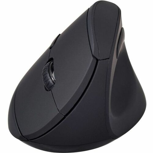 V7 MW500BT Dual Mode Bluetooth 2.4Ghz Vertical Ergonomic Mouse   Black   Right Hand   Wireless Connectivity   USB Interface   1600 Dpi   Scroll Wheel   6 Button(s)   Windows   MacOS   ChromeOS   Battery Included   Comfort   Soft Touch   Non Slip Grip 300/500