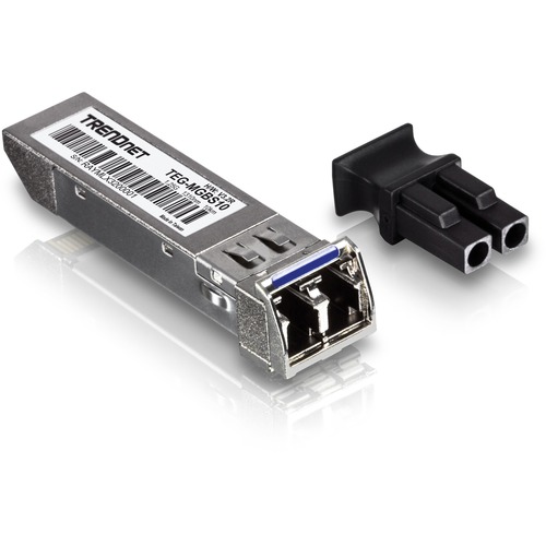 TRENDnet SFP To RJ45 Mini GBIC Single Mode LC Module; TEG MGBS10; For Single Mode Fiber; Distances Up To 10km (6.2 Miles); Gigabit SFP Module; IEEE 802.3z Gigabit Ethernet; Lifetime Protection 300/500