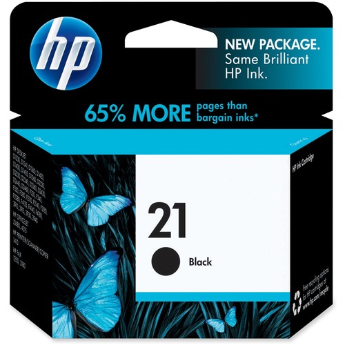 Original HP 21 Black Ink Cartridge | Works With HP DeskJet D1300, D1400, D1500, D2300, D2400, F300, F2100, F2200, F4100, 3900; OfficeJet J3600, 4300; PSC 1410; Fax 1250, 3180 Series | C9351AN 300/500