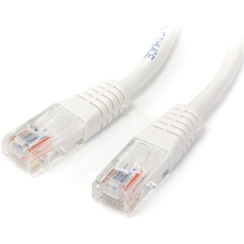 StarTech.com 3 Ft White Molded Cat5e UTP Patch Cable 300/500