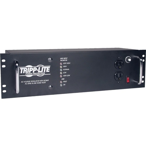 Tripp Lite By Eaton 2400W 120V 3U Rack Mount Power Conditioner With Automatic Voltage Regulation (AVR), AC Surge Protection, 14 Outlets 300/500