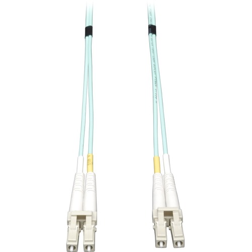 Eaton Tripp Lite Series 10Gb Duplex Multimode 50/125 OM3 LSZH Fiber Patch Cable (LC/LC)   Aqua, 3M (10 Ft.) 300/500