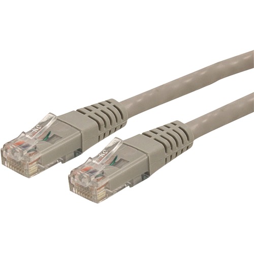 StarTech.com 3ft CAT6 Ethernet Cable   Gray Molded Gigabit   100W PoE UTP 650MHz   Category 6 Patch Cord UL Certified Wiring/TIA 300/500