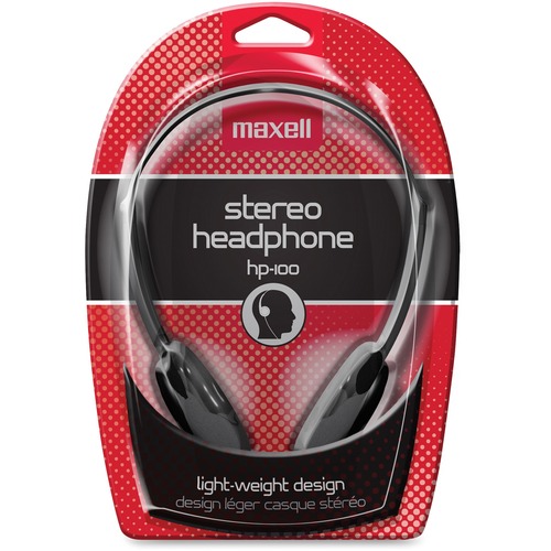 Maxell HP 100 Lightweight Stereo Headphone   Open Air Headphones   Ideal For All Portable Stereos, Boom Boxes And Cassette Players   Cable Length: 4 Ft   20 Hz 20 KHz   3.5mm Connector 300/500