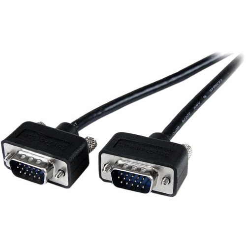 StarTech.com Thin Coax High Res VGA Monitor Cable With LP Connectors   SVGA   Low Profile Connectors   HD15 (M)   HD15(M) 300/500