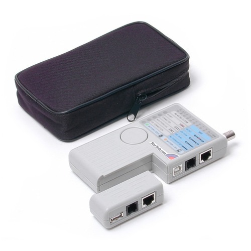 StarTech.com Professional Multi Function RJ45 RJ11 USB and BNC Cable Tester - Remote Cable Tester - Network testing device
