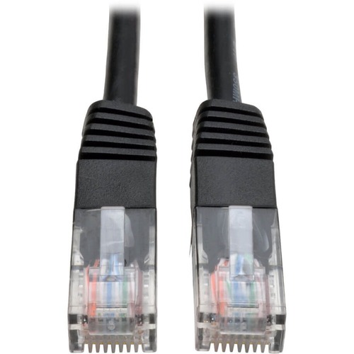 Eaton Tripp Lite Series Cat5e 350 MHz Molded (UTP) Ethernet Cable (RJ45 M/M), PoE - Black, 25 ft. (7.62 m)