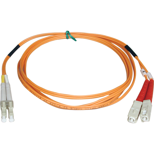 Eaton Tripp Lite Series Duplex Multimode 50/125 Fiber Patch Cable (LC/SC), 3M (10 ft.)