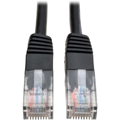 Eaton Tripp Lite Series Cat5e 350 MHz Molded (UTP) Ethernet Cable (RJ45 M/M), PoE - Black, 3 ft. (0.91 m)